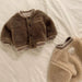 Teddy Bomberjacka för Barn | Mjuk och Varm Vinterjacka Unisex | 9 Månader – 3 År | Fleece-look med Sportiga Mudds