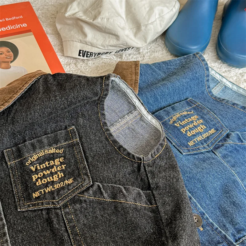 Barns Denimväst – Ärmlös Bodywarmer i Vintage-stil (9 mån–6 år)