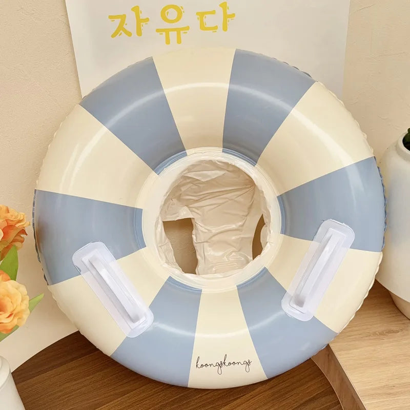 Baby Simring med Soltak – Uppblåsbar Float | Upp till 25kg