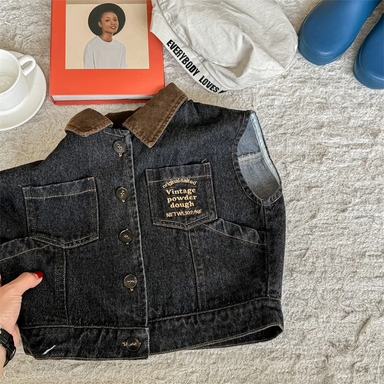 Barns Denimväst – Ärmlös Bodywarmer i Vintage-stil (9 mån–6 år)
