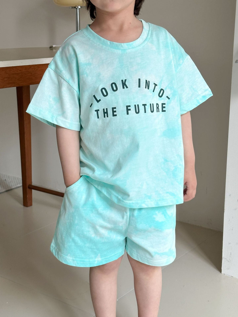 Klädset med Tie-Dye – SkyGlow Unisex, Blå, Bomull, Storlek 0–8 år