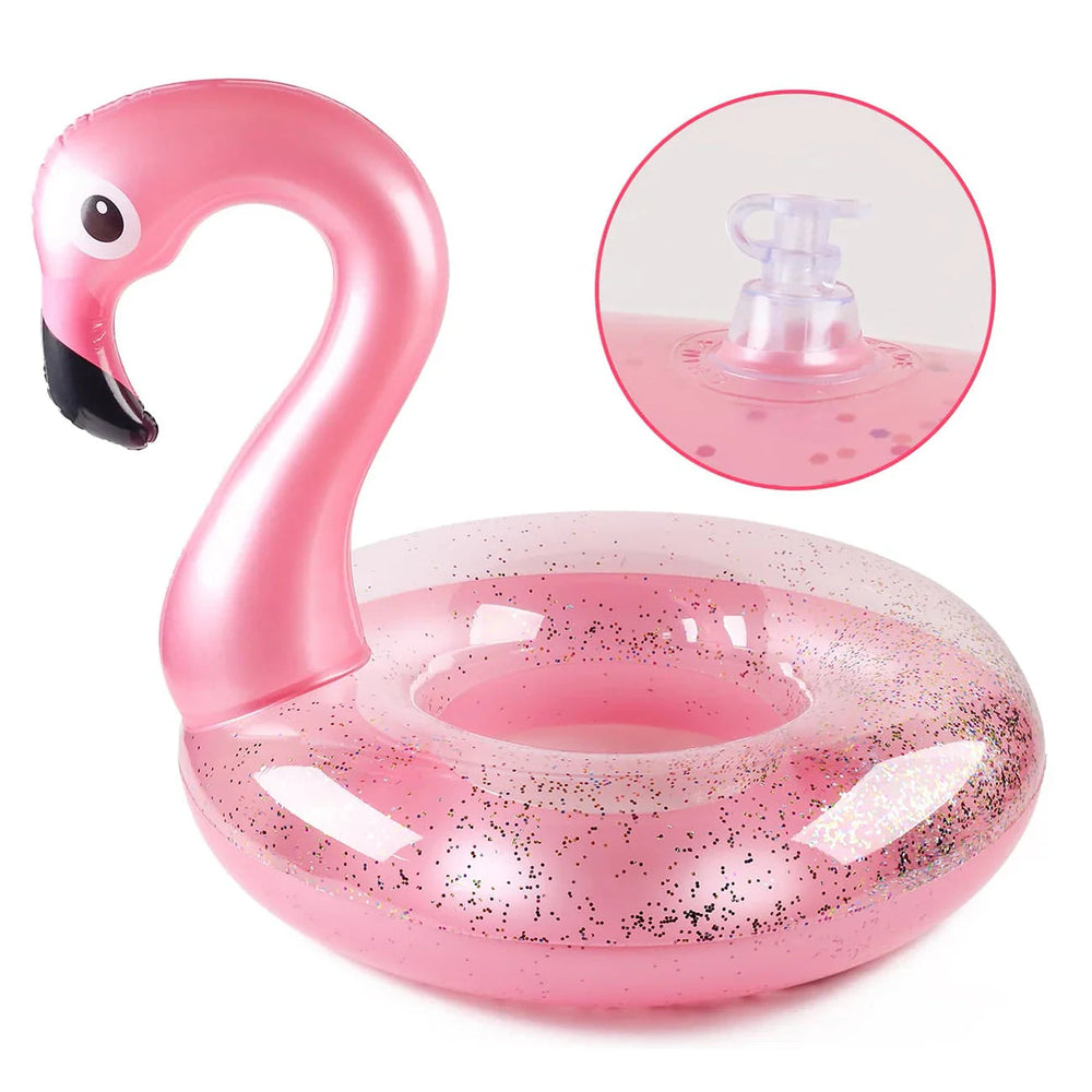 Flamingo Simring Glitter – Uppblåsbar Pool Float | Strand & Pool