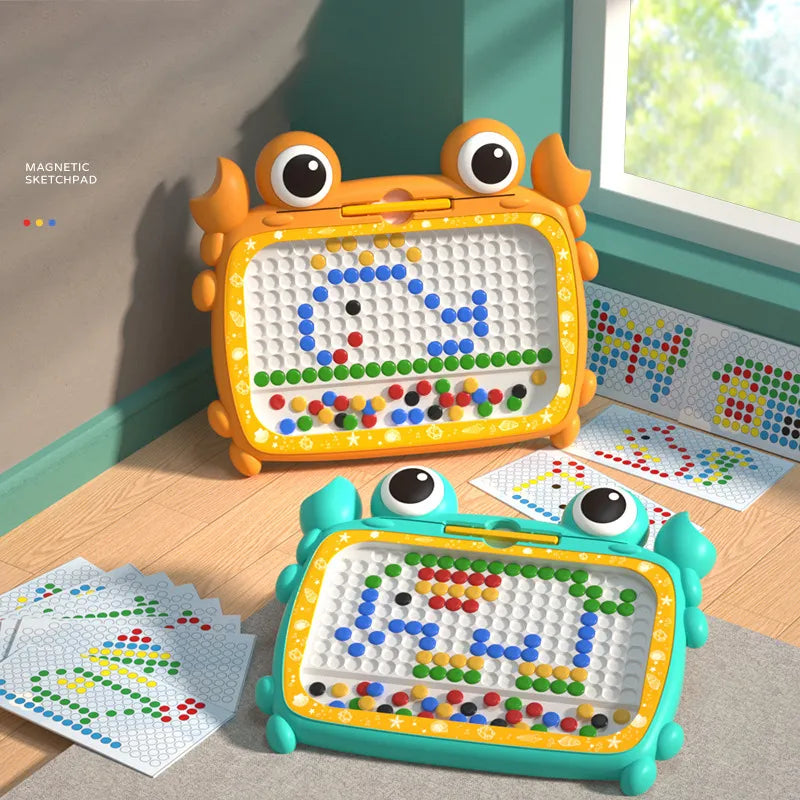 EduPlay Crabby Magneto Magnettablet – Kreativt Lekande & Lärande utan Röra för Barn