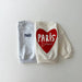 Sweatshirt med Tryck – Paris L’Amour Unisex, Grå/Vit, Bomull, Storlek 0–6 år