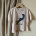 T-shirt med dinosaurie – Småbarn, Förskolebarn, Barn, Beige/Grå, Bomull, Storlek 1–7 år