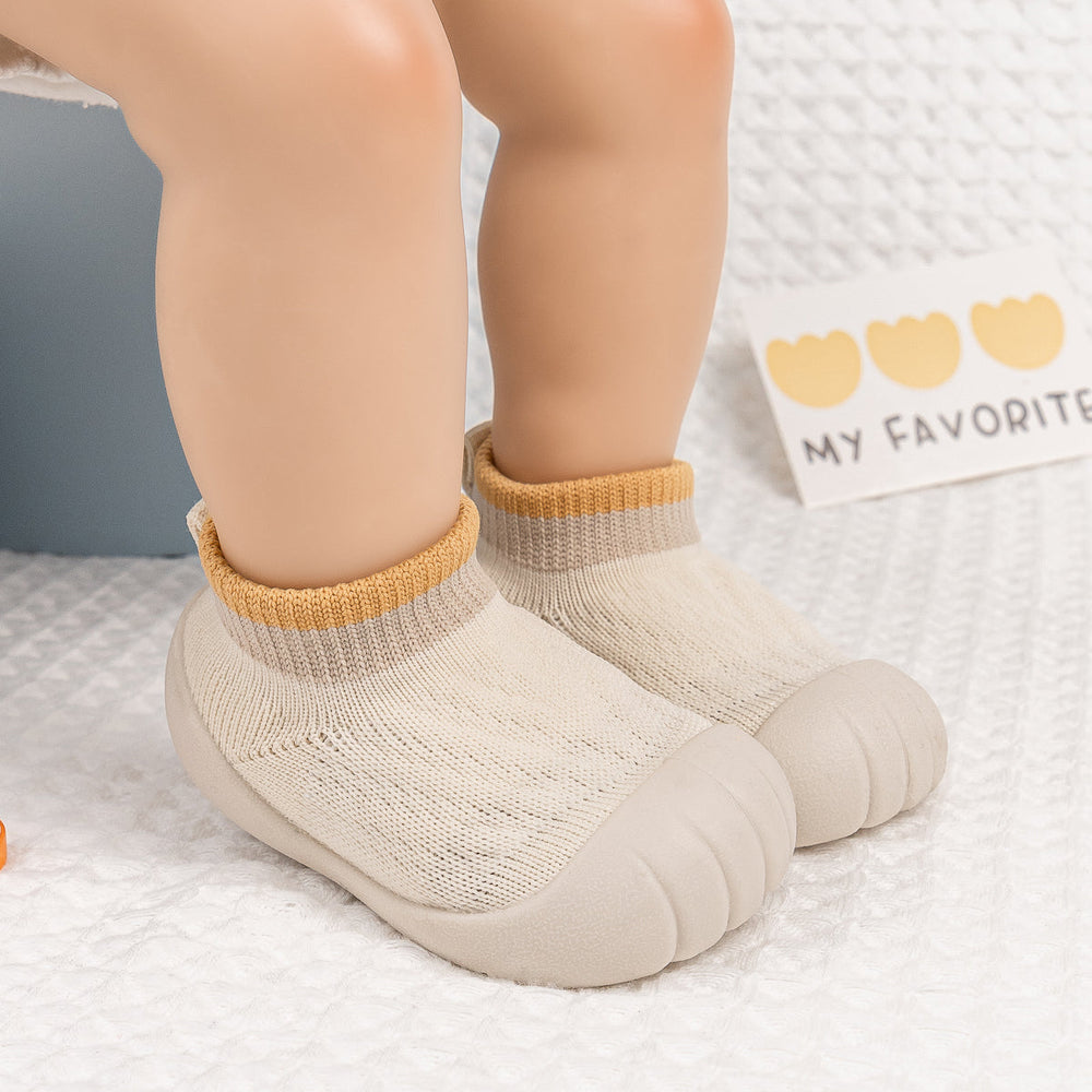 Babytossor med Halksäker Sula – Flexibla Tossor med Strumpdesign för Bebisar & Småbarn (0–24 Månader)