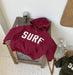 Hoodie – WaveRider Unisex, Grön/Röd/Grå, Bomull, Storlek 0–6 år