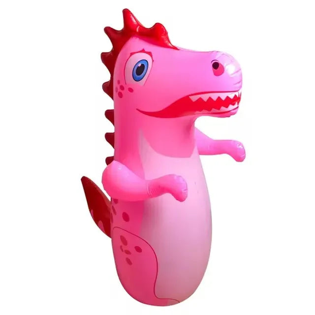 Uppblåsbar Dino Boxningssäck för Barn – Studsande Leksak