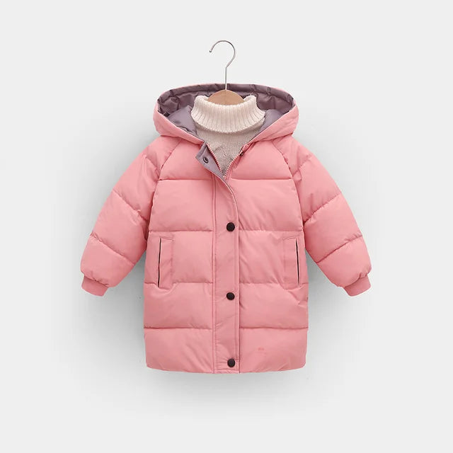Parka Jacka – Tuni Unisex, Svart/Rosa/Blå/Vit, Polyester, Storlek 0–9 år
