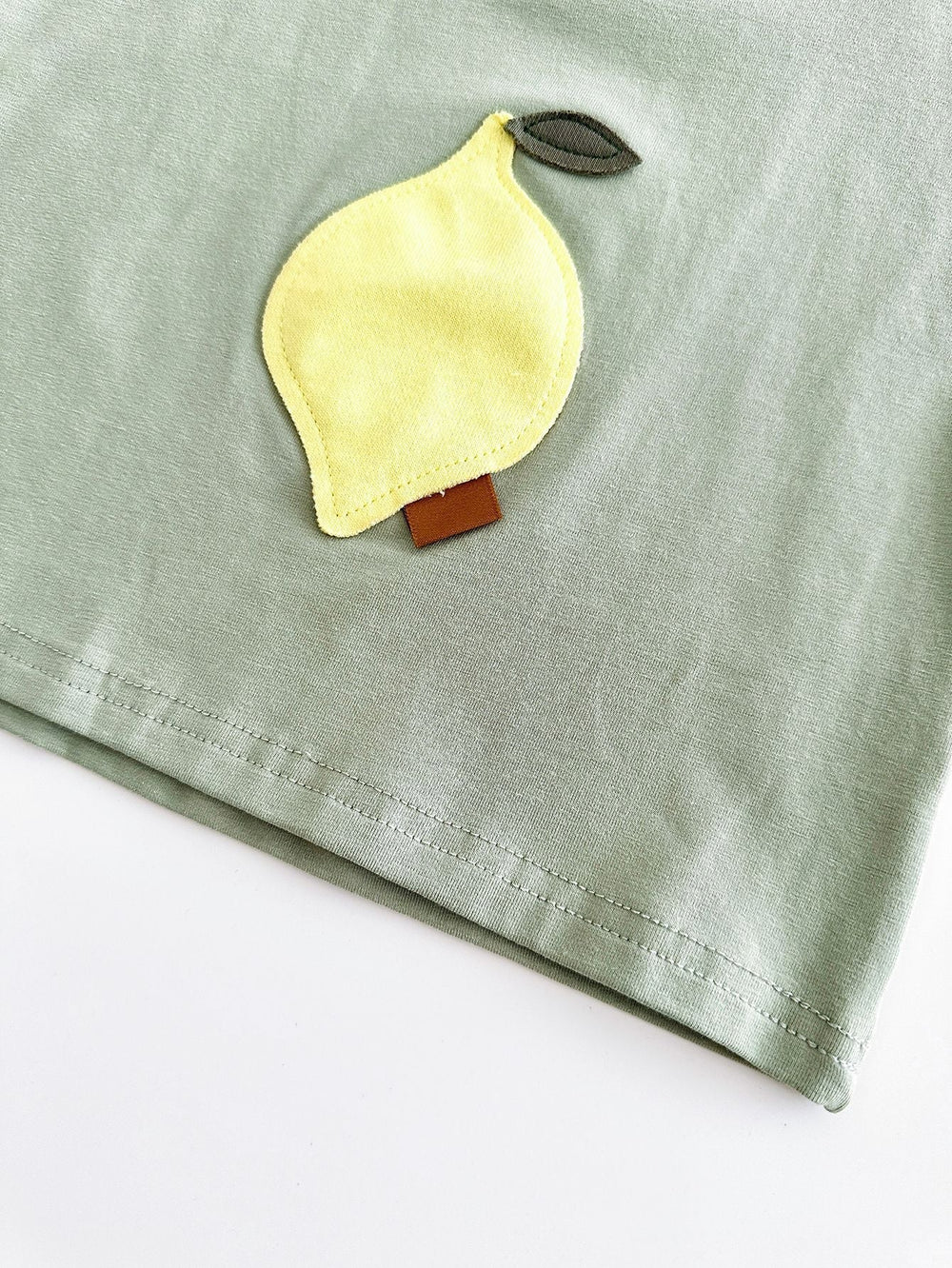 Sommarklädset T-shirt med Citron + Shorts Jogging – Baby, Småbarn, Förskolebarn, Grön/Gul, Bomull, Storlek 0–3 år