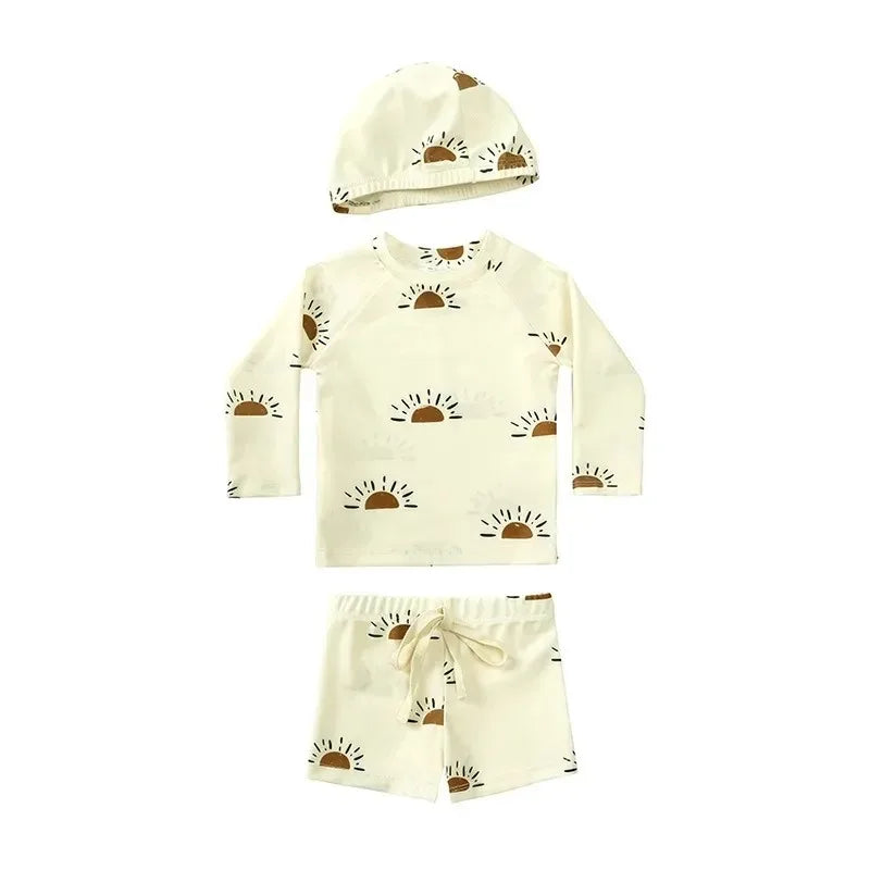 Baby Pojkar UV Simset med Hatt – UPF 50+ | 9M-7 år