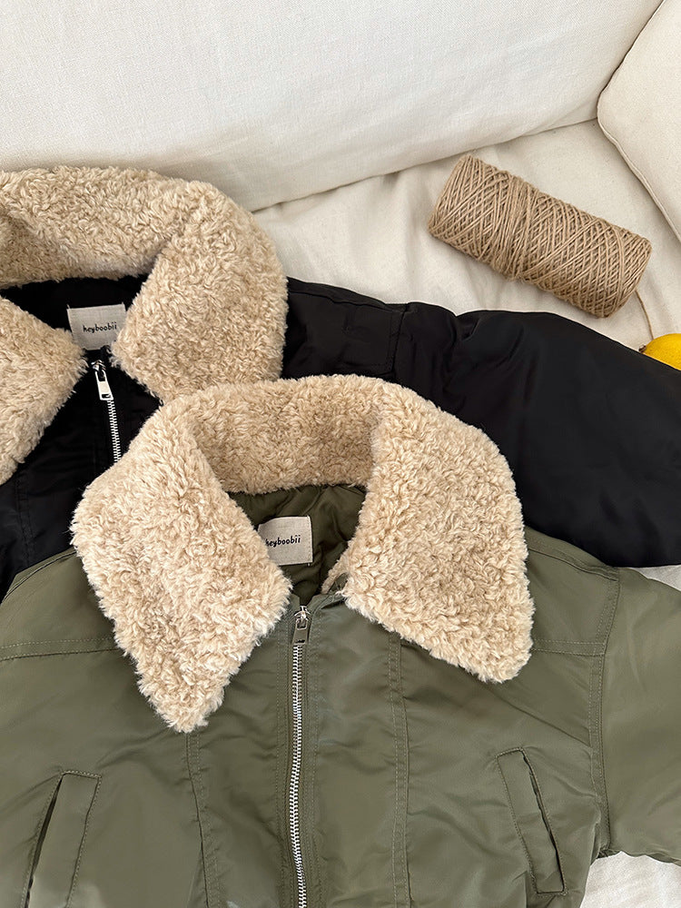 Bomberjacka – Frosty Club Flickor, Svart/Grön, Polyester, Storlek 1–8 år