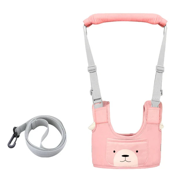 Ergonomiskt Gångstöd – Praia Unisex, Blå/Rosa, Bomull, 9+ månader