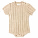 CozyNest Stickad babyromper 0–2 år | Mjuk bomullsblandning & ribbmönster | Bekväma babykläder