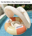Baby Simring med Soltak – Uppblåsbar Float | Upp till 25kg
