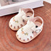 Babysandaler med Blombroderi – Little Steps Flickor, Svart/Rosa/Beige/Grön/Vit, Storlek 0–2 år