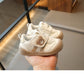 Sneaker med Kardborre – Björn Unisex, Khaki/Svart/Röd, Storlek 16–25