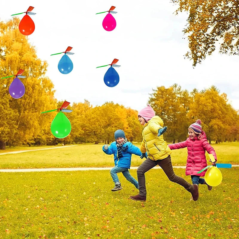 Ballonghelikopter Leksak 6 St – Flygande Ballonger Utomhusleksak
