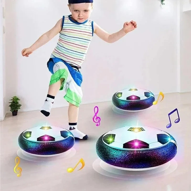 Flytande LED-Fotboll för Inomhusbruk – Säker Lek för Barn | GlowHover 18 cm