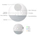 Baby White Noise Maskin – USB Sovmaskin med Nattlampa & Timer