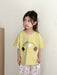3D T-shirt med björnar som hoppar hopprep – Beary Bounce Unisex, Beige/Grön, Bomull, Storlek 0–8 år