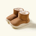 Varma Vinterstövlar – Abuya Unisex, Beige/Brun/Blå/Rosa, Mocka, Storlek 14–20