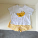 Frubino Frukt & Grönt Set – Sommarklädeset Baby/Småbarn/Barn 0–9 år – T-shirt + Rutiga Shorts – 100 % Bomull – Unisex – Fruktmotiv