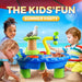 AquaPlayland 3-i-1 Sand- och Vattensbord för Barn | Lekbord med Tillbehör (2–6 År)