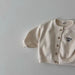 Väst med Love Me broderi – Tender Flickor, Blå/Beige, Bomull, Storlek 0–6 år