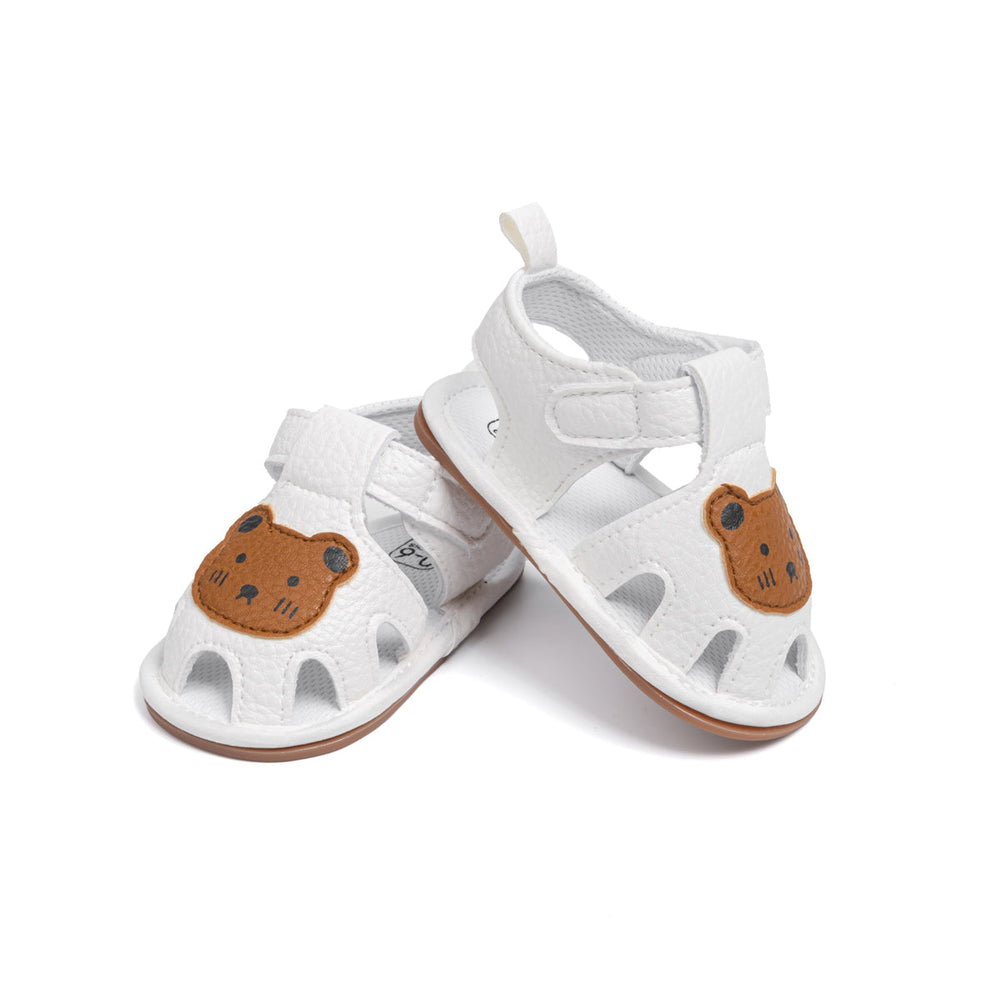 Sandal med kardborreband – BearSteps Flickor, Blå/Brun/Vit, Storlek 0–2 år