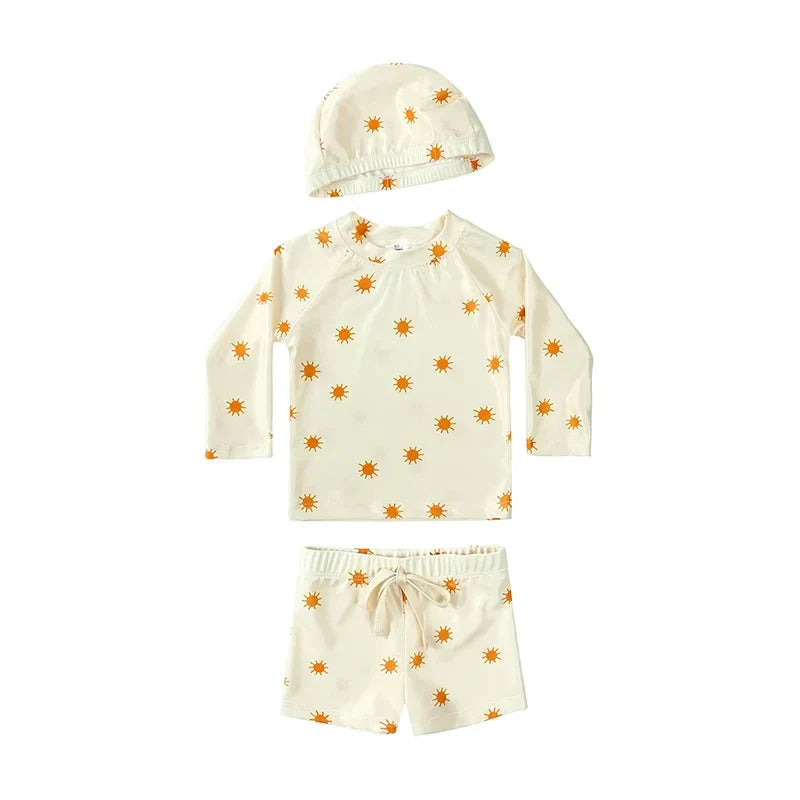 UV Simset Barn med Hatt – Solskydd 3-delar | 9M-7 år