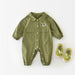 Jumpsuit – Kroko Äventyr Unisex, Grön, Bomull, Storlek 0–2 År