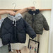 Vadderad hoodiejacka – CozyShield Unisex, Blå/Grön, Bomull, 0–6 år