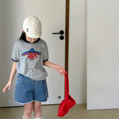 Nupa Kids SuperDuper Dog T-shirt – Baby- och barn-T-shirt med hund – 100 % bomull – 0–6 år – Tecknad tryckdesign