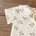 LittleBloom Babyset 0–3 år | Musselin Sommaroutfit för Flicka | Blommigt Mönster | Klänning, Body, Set eller Topp & Byxa