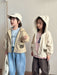 Jacka med huva – AdventurePals Unisex, Beige/Brun, Bomull, Storlek 0–8 år