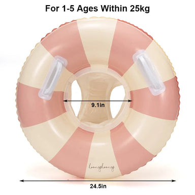 Baby Simring med Soltak – Uppblåsbar Float | Upp till 25kg