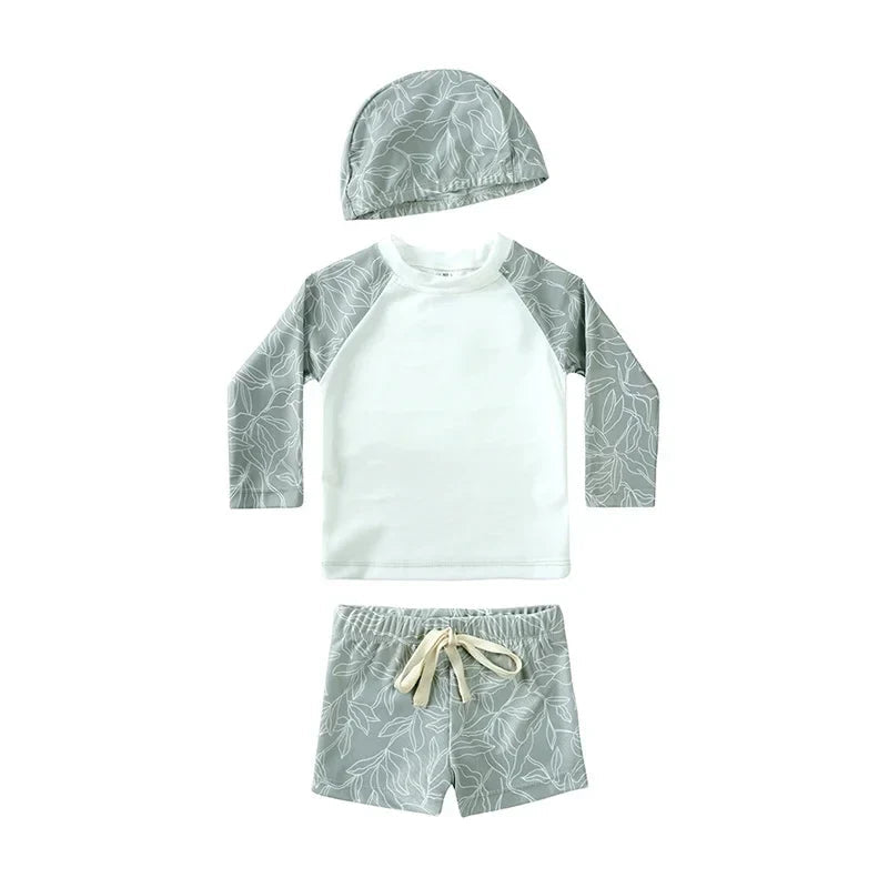 UV Simset Barn med Hatt – Solskydd 3-delar | 9M-7 år