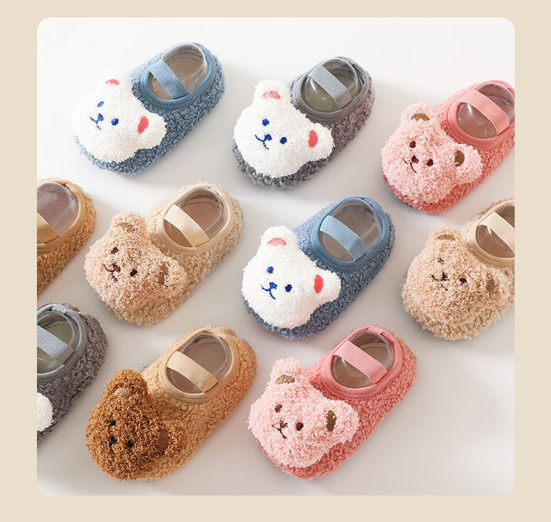 Babytossor – TeddyToes Unisex, Blå/Grå/Brun/Beige/Rosa, Storlek 0–3 år