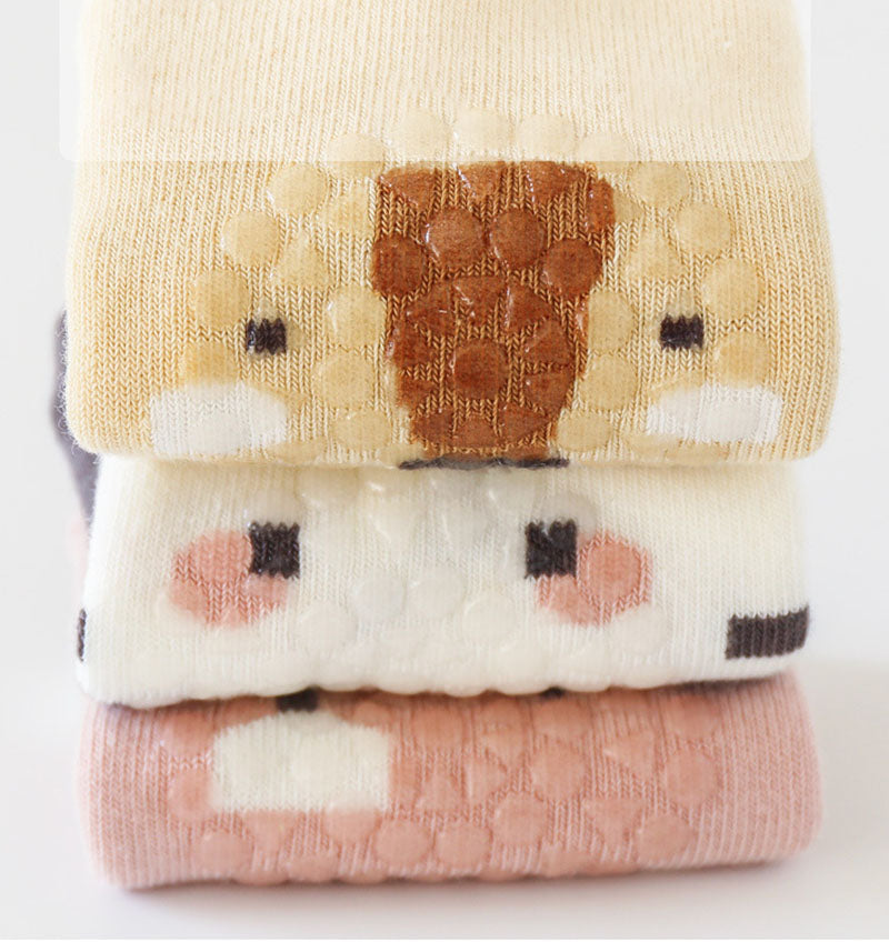 Knäskydd och strumpset – SnuggleStep Unisex, Gul/Brun/Orange/Rosa/Vit, Bomull, Storlek 0–5 år