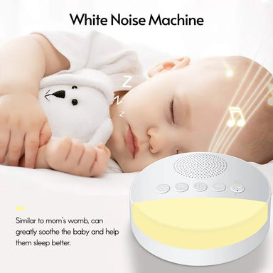 Baby White Noise Maskin – USB Sovmaskin med Nattlampa & Timer
