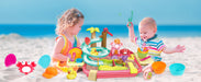 AquaFun PlayPark Vattenlekbord – Lärorik Vattenleksak med Fontän, Rutschkana & Djur | För Inne- & Utelek | För Barn 2–6 År