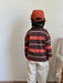 Pikétröja med ränder – LuckyStripe Unisex, Brun/Grå, Bomull, Storlek 0–8 år