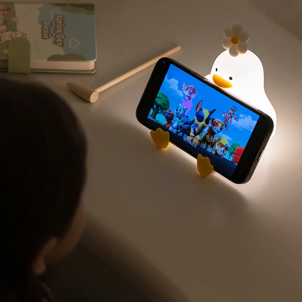 Eend Nattlampa Barn – Lugnande LED Sovlampa för Baby & Barnrum