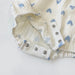LittleBlue Hearts Babyromper 0–2 år | 100 % Bomull, Lång ärm, Hjärtmönster | Bekväma babykläder