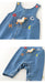 Baby Hängselbyxor i Denim med Anka – Unisex Outfit för Småbarn