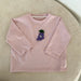 Långärmad tröja med 3D – Fruity Friends Unisex, Rosa/Grå, Bomull, Storlek 0–8 år