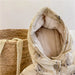 Jacka med Huva – Knuffel Unisex, Brun/Beige, Polyester, Storlek 0–6 år