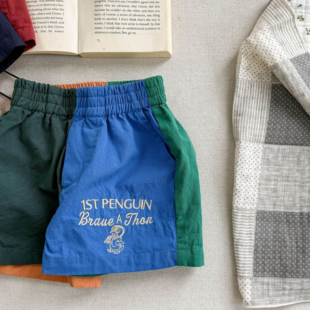 Sommarshorts i bomull för barn – Braveton unisexshorts för pojkar och flickor (0-6 år) – Andningsbara och elastiska