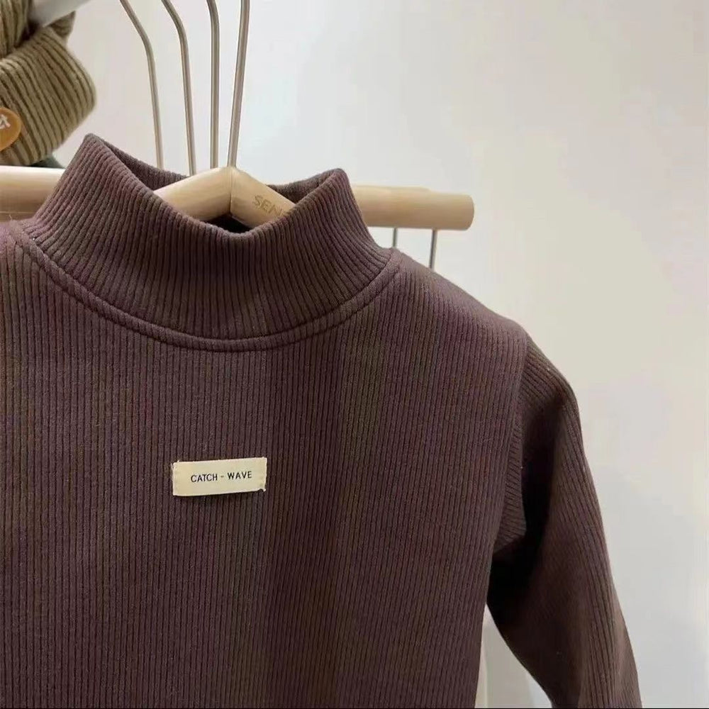Polotröja – Tori Unisex, Grå/Brun/Vit/Svart, Bomull, Storlek 0–7 år